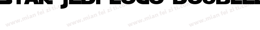 Star Jedi Logo DoubleLine2字体转换